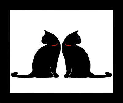 Конкурс: " Черный кот ". - Страница 2 Two-black-cats